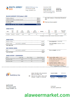 New Jersey Gas utility business bill, SCR